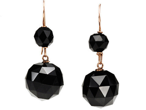 Victorian Onyx Drop Earrings