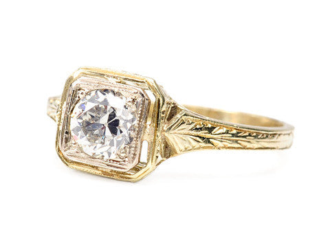 Art Deco Solitaire Diamond Ring