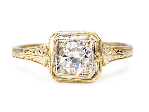 Art Deco Solitaire Diamond Ring